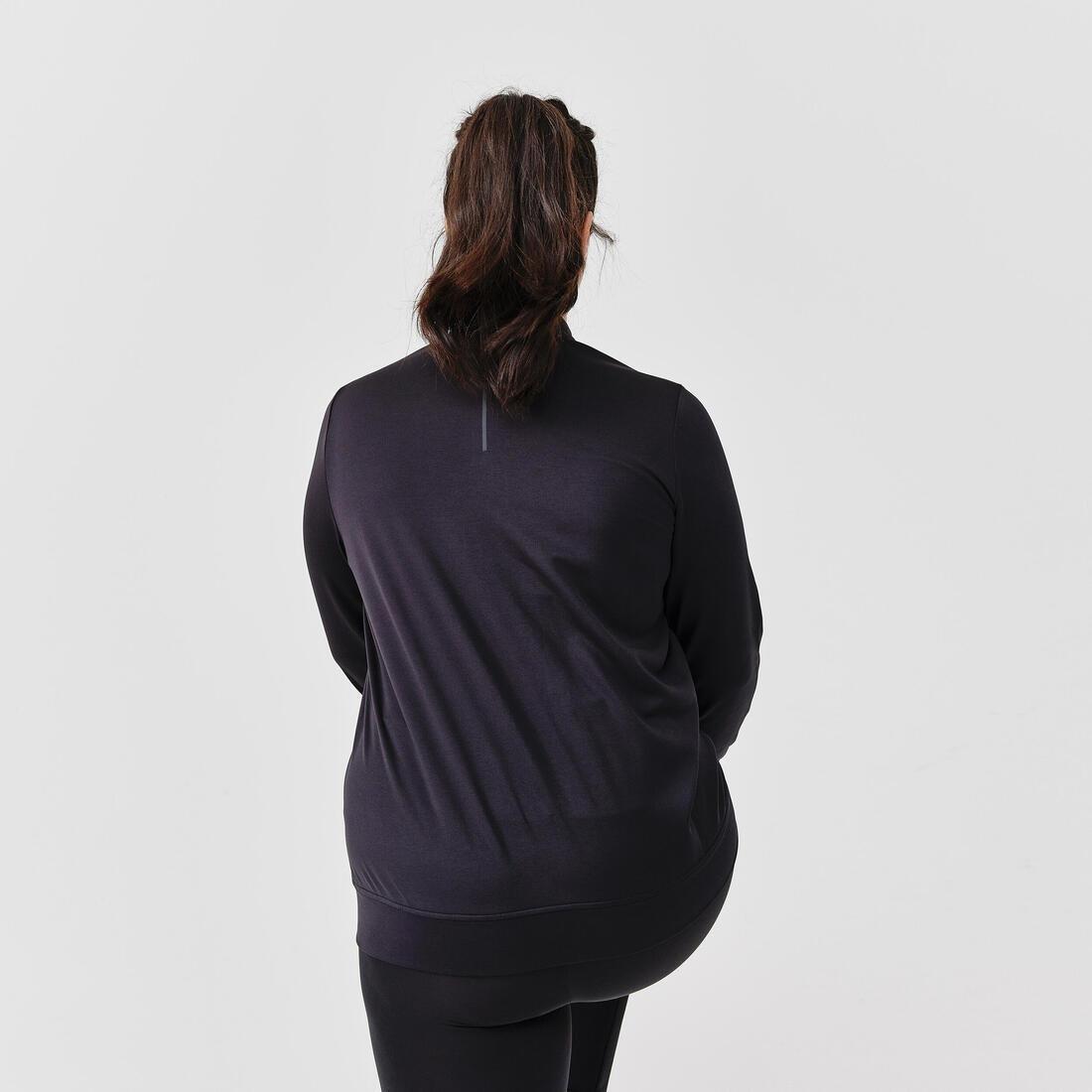 Womens Breathable Running Jacket Dry, Black, , large image number 3