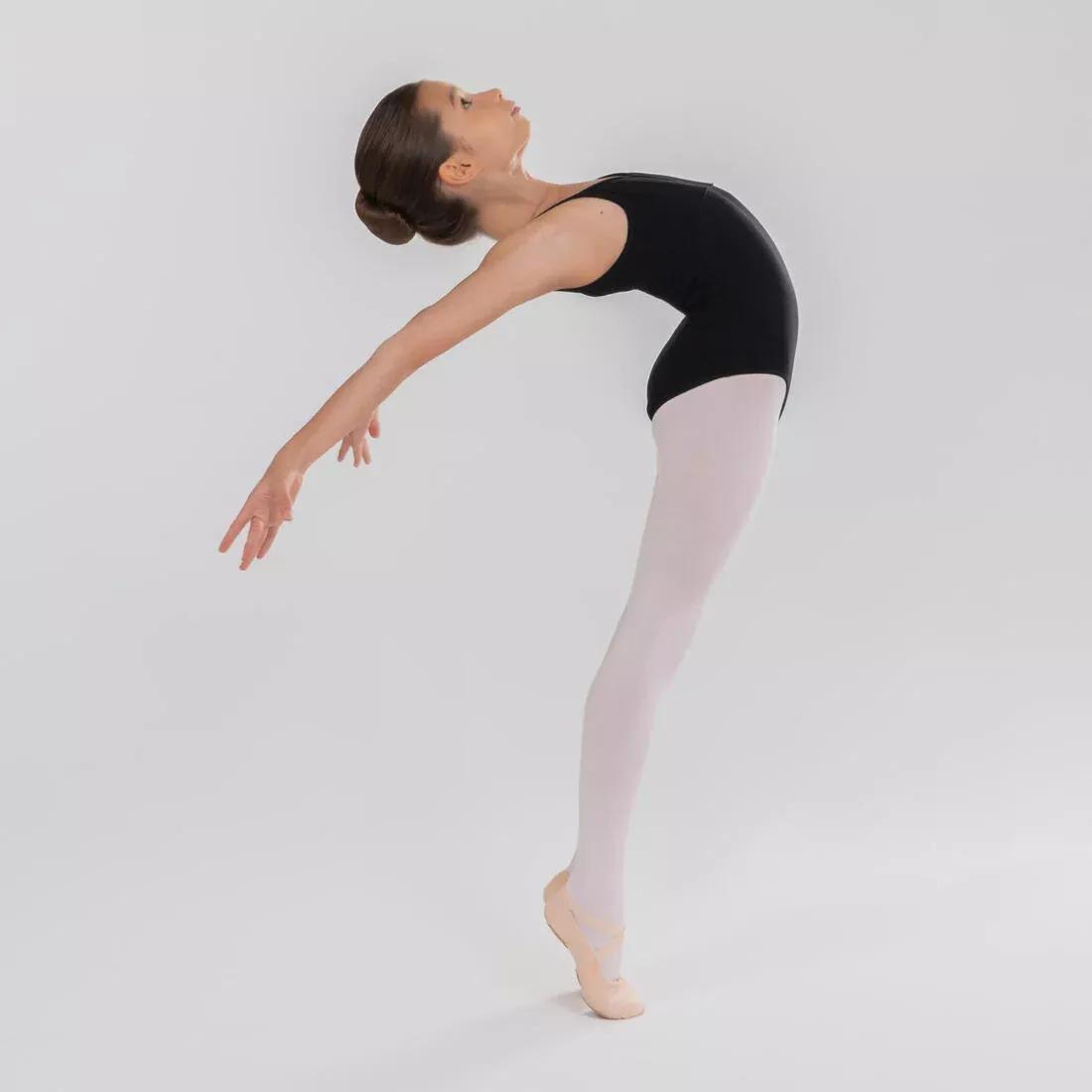 Girls' Ballet Camisole Leotard - Pale, black, , large image number 11