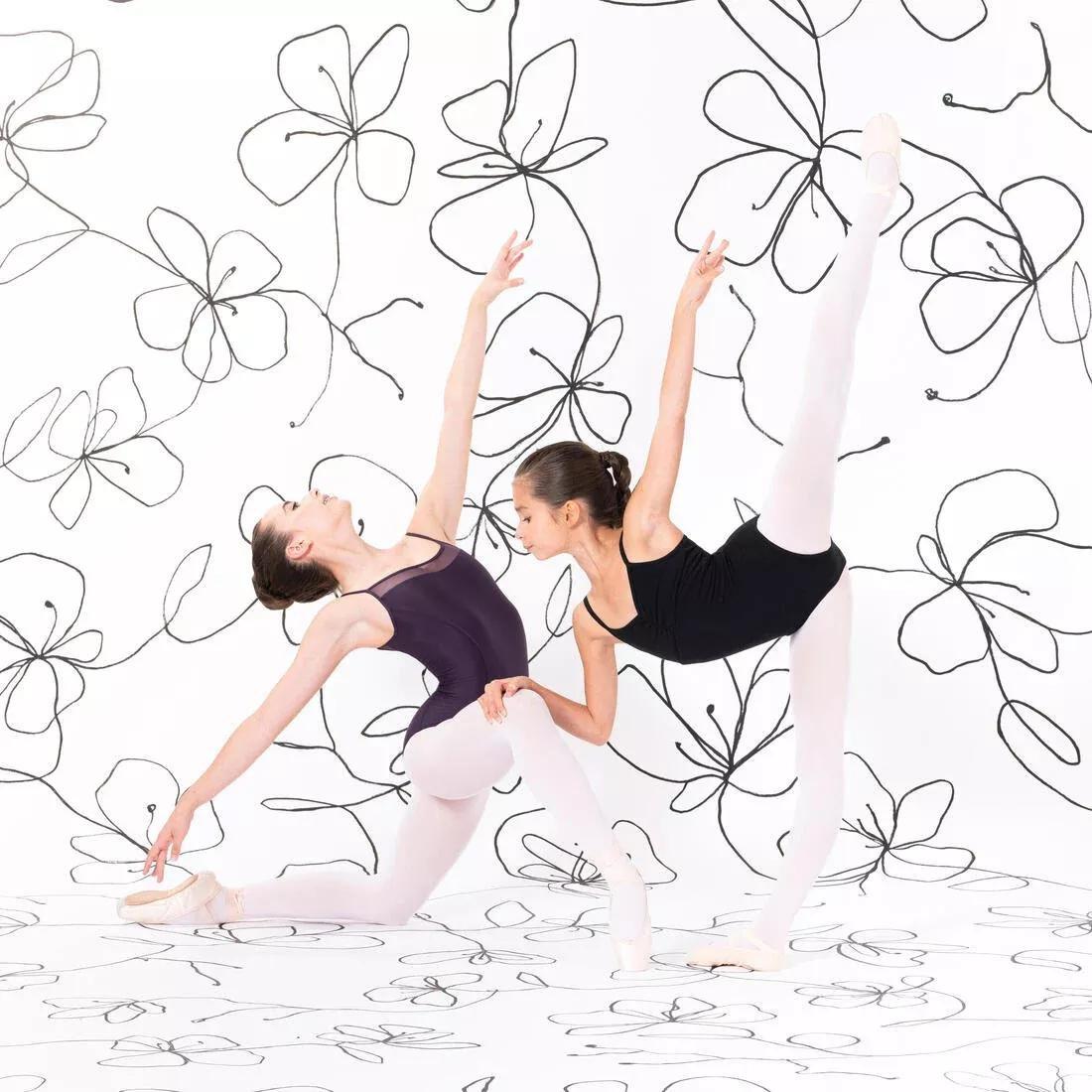 Girls' Ballet Camisole Leotard - Pale, black, , large image number 13