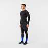 KIPSTA - Adult Long-Sleeve Thermal Football Base Layer Top - Keepcomfort 100, Black