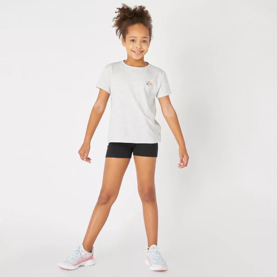 Kids Girls Basic Cotton Shorts, Navy, , large image number 8