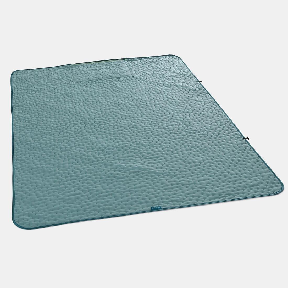 Versatile 2-In-1 Comfort Blanket In Recycled Polyester, Green, No Color, large image number 0