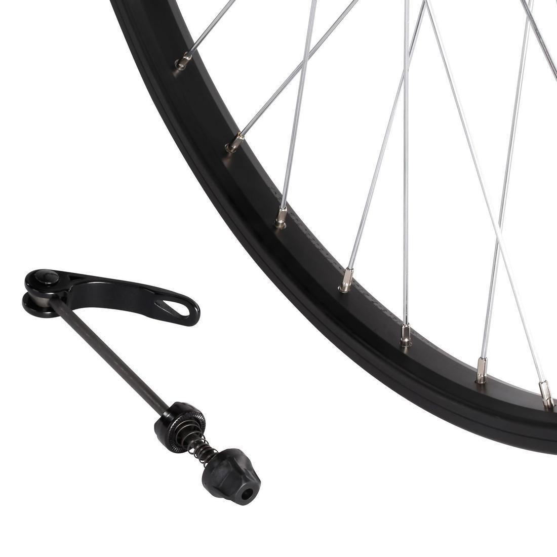DEFAULT Kids' Cycling 24 Single-Walled Quick Release Front Wheel, No Color, large image number 1