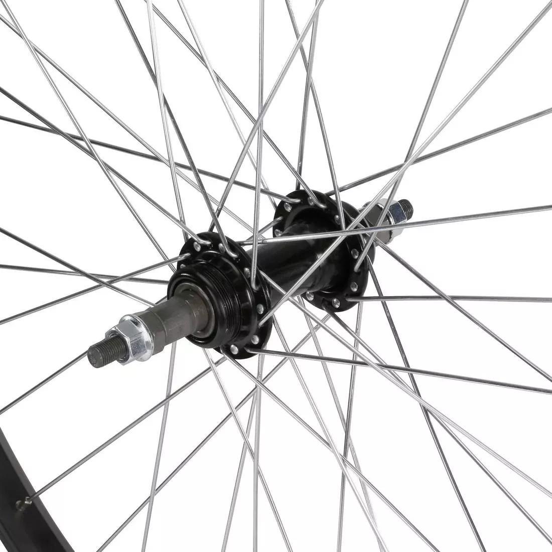 BLACK Kids Wheel 24 Rear Single Wall Rim Freewheel with Locknut - Black, No Color, large image number 2