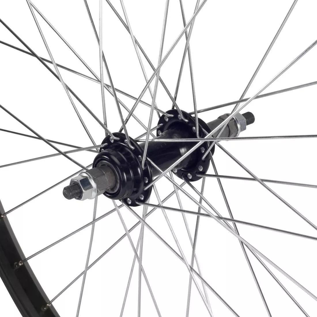 BLACK Kids Wheel 24 Rear Single Wall Rim Freewheel with Locknut - Black, No Color, large image number 3