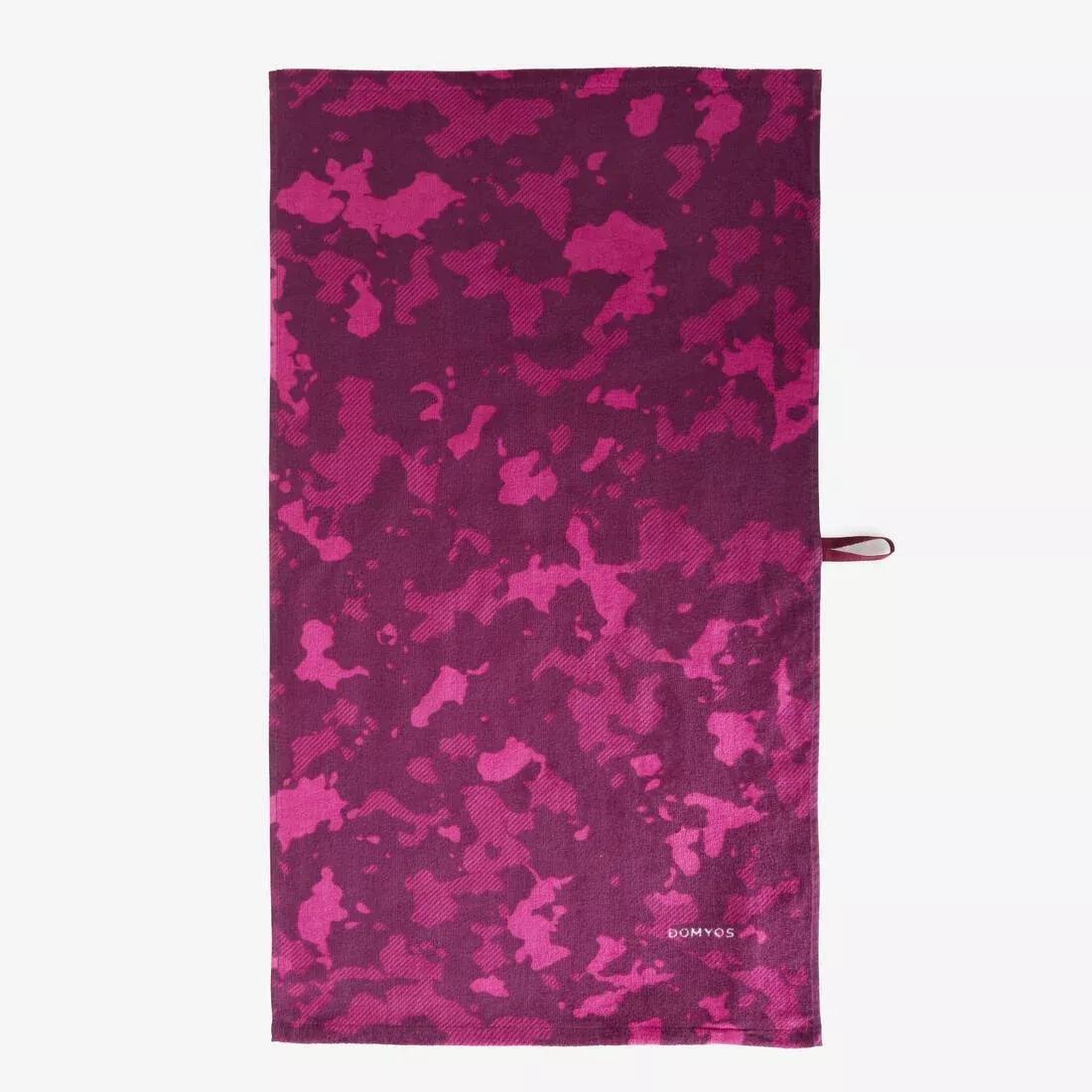 Organic Cotton Fitness Towel , Purple, , large image number 1