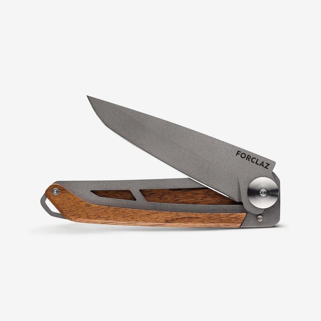 Folding Knife With Wooden Handle MT500, Grey/Brown, No Color, medium