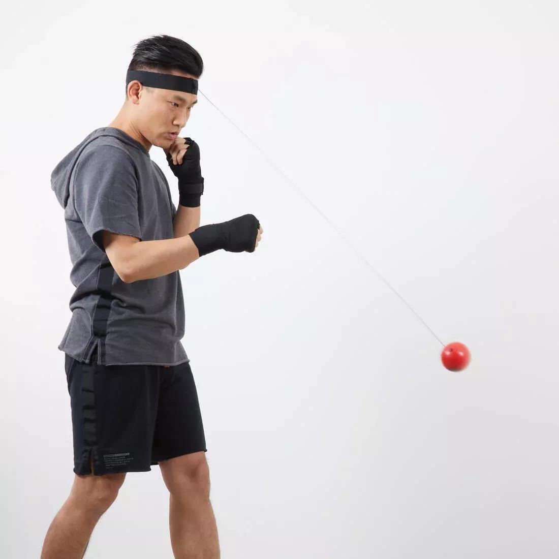 Boxing Reflex Ball Kit With 2 Balls, Red, No Color, medium