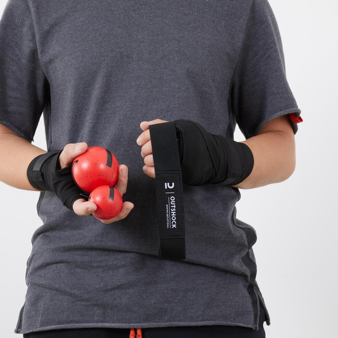 Boxing Reflex Ball Kit With 2 Balls, Red, No Color, medium