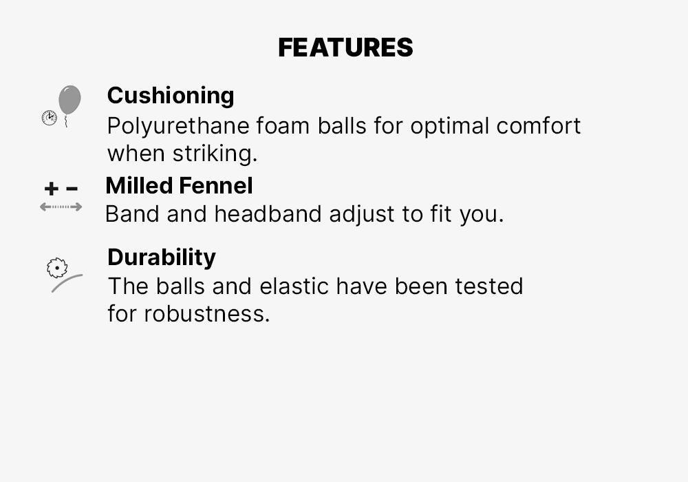 Boxing Reflex Ball Kit With 2 Balls, Red, No Color, medium