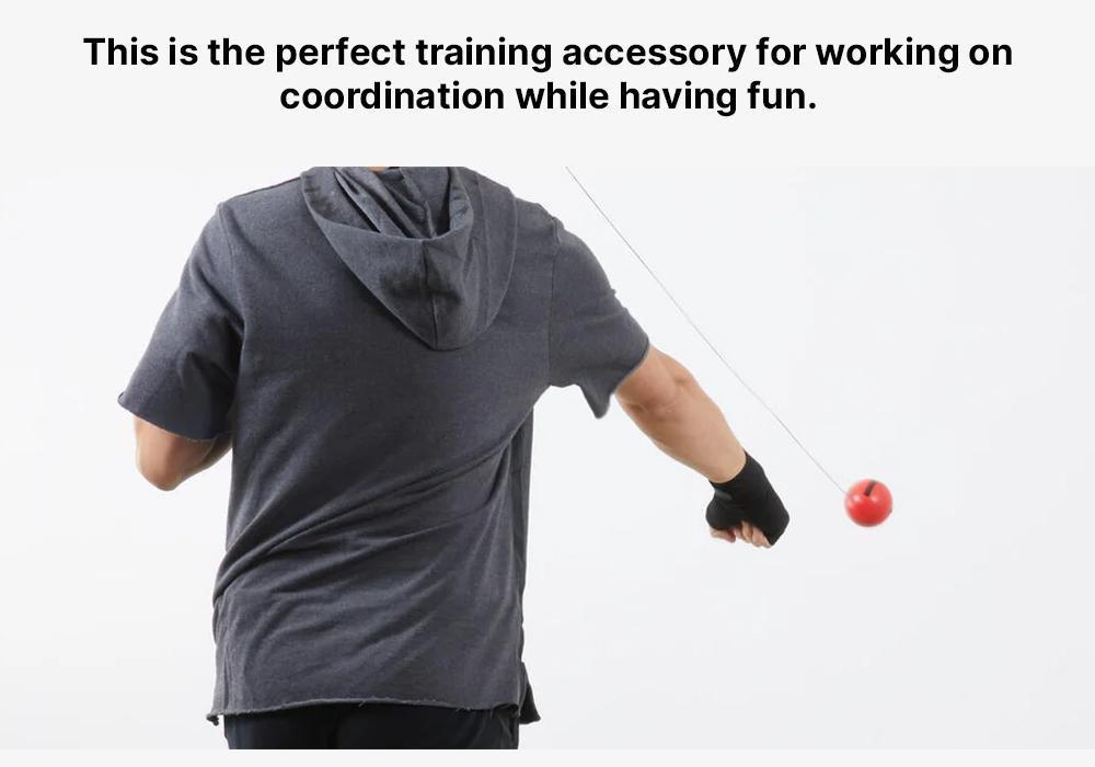 Boxing Reflex Ball Kit With 2 Balls, Red, No Color, medium