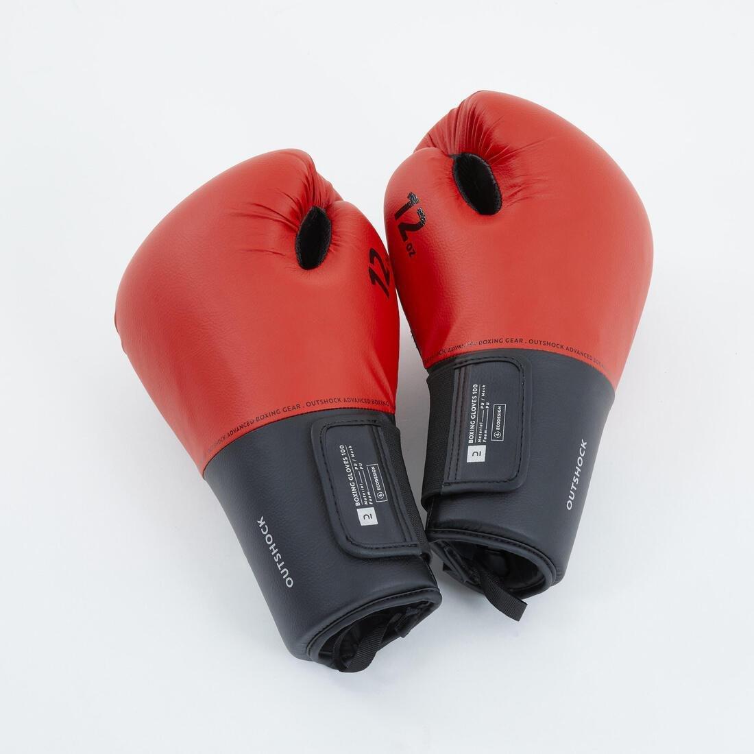 OUTSHOCK - Boxing Gloves 100, Red