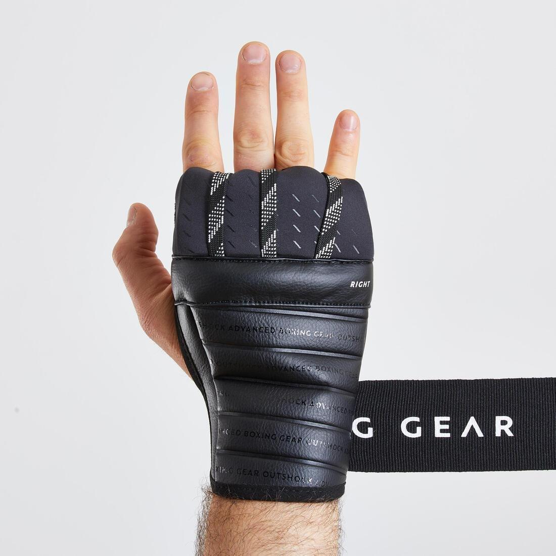 Boxing Liner Gloves - 500 Ergo, Black, No Color, medium