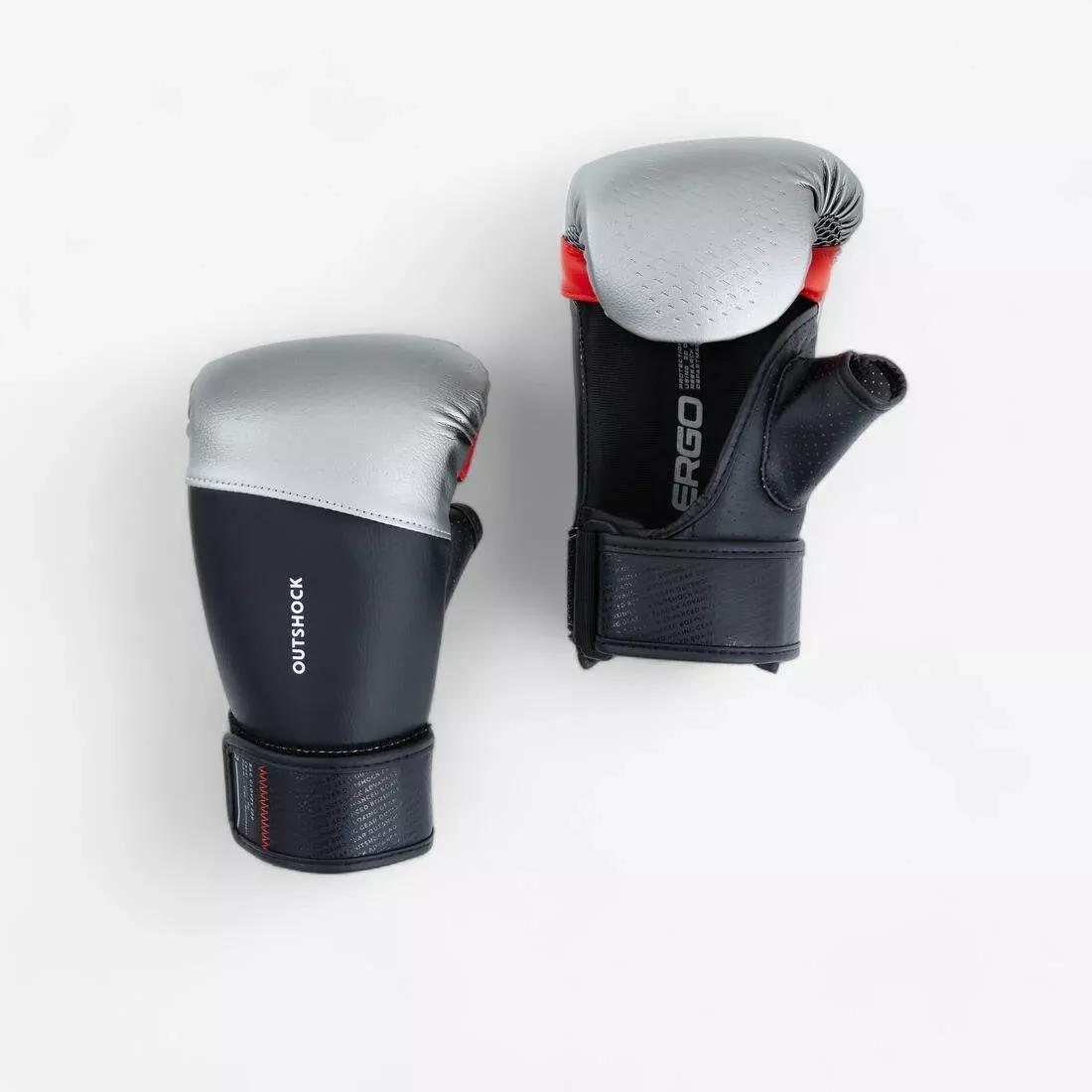Punching Bag Gloves 500,Silver, 5401_000, medium