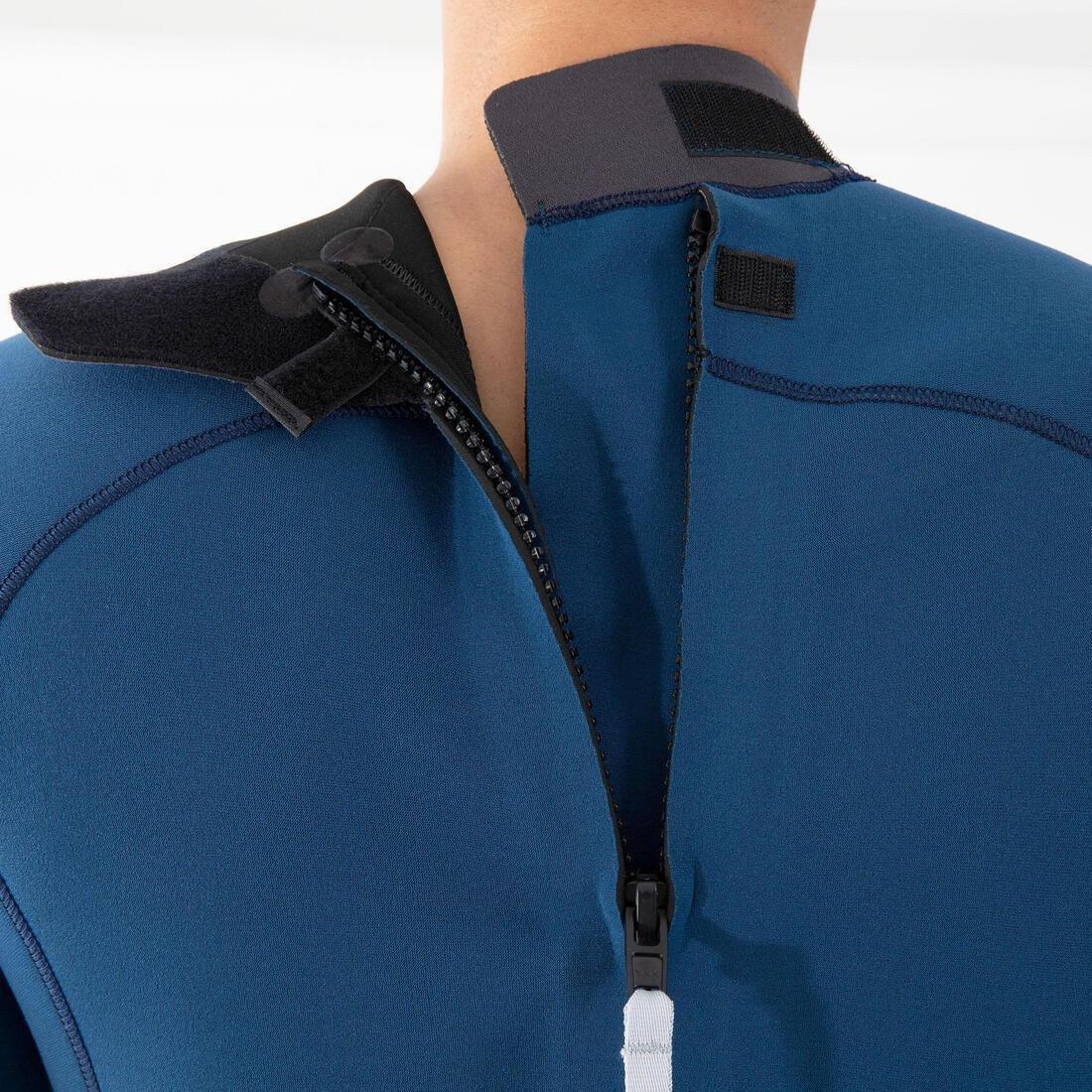 Men Diving Wetsuit 3 Mm Neoprene Scd 500, Blue, No Color, large image number 4