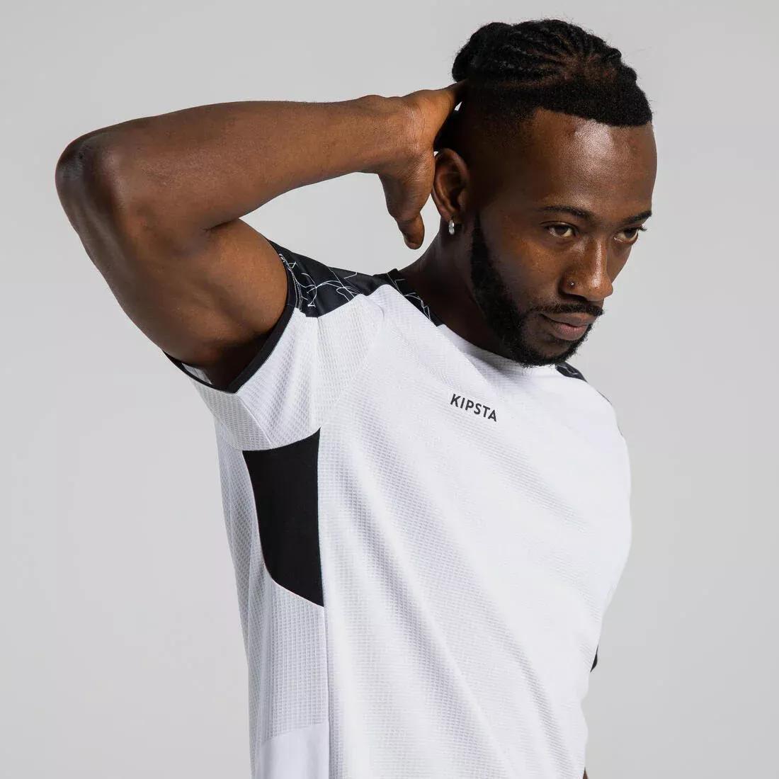 Men Short-Sleeved Football Shirt, Black, , large image number 2