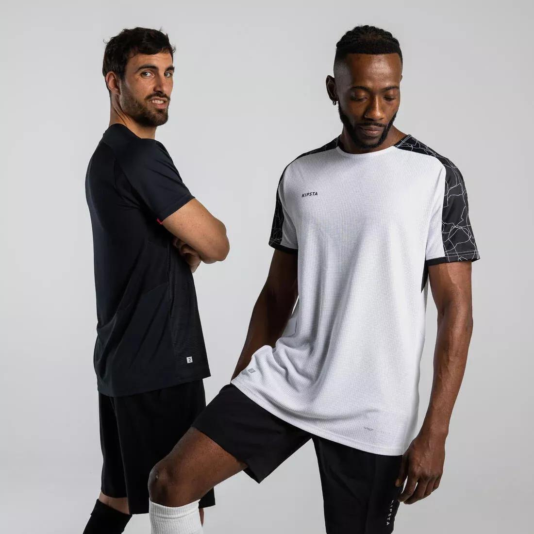 Men Short-Sleeved Football Shirt, Black, , large image number 6