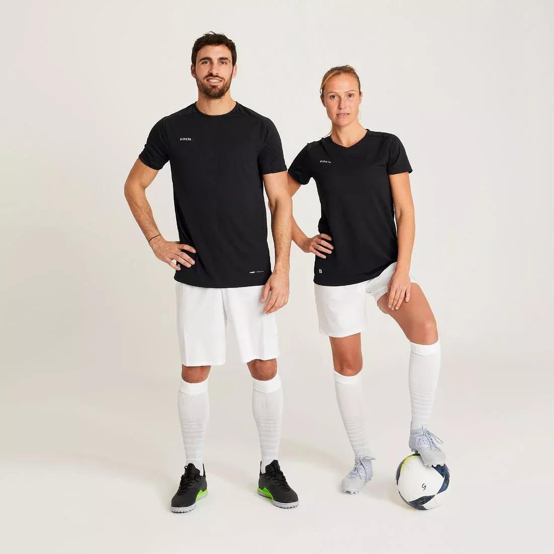 Men Short-Sleeved Football Shirt, Black, , large image number 12