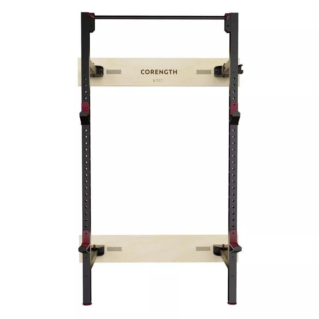 BLACK Foldable Weight Training Wall Rack, 5401_000, large image number 2