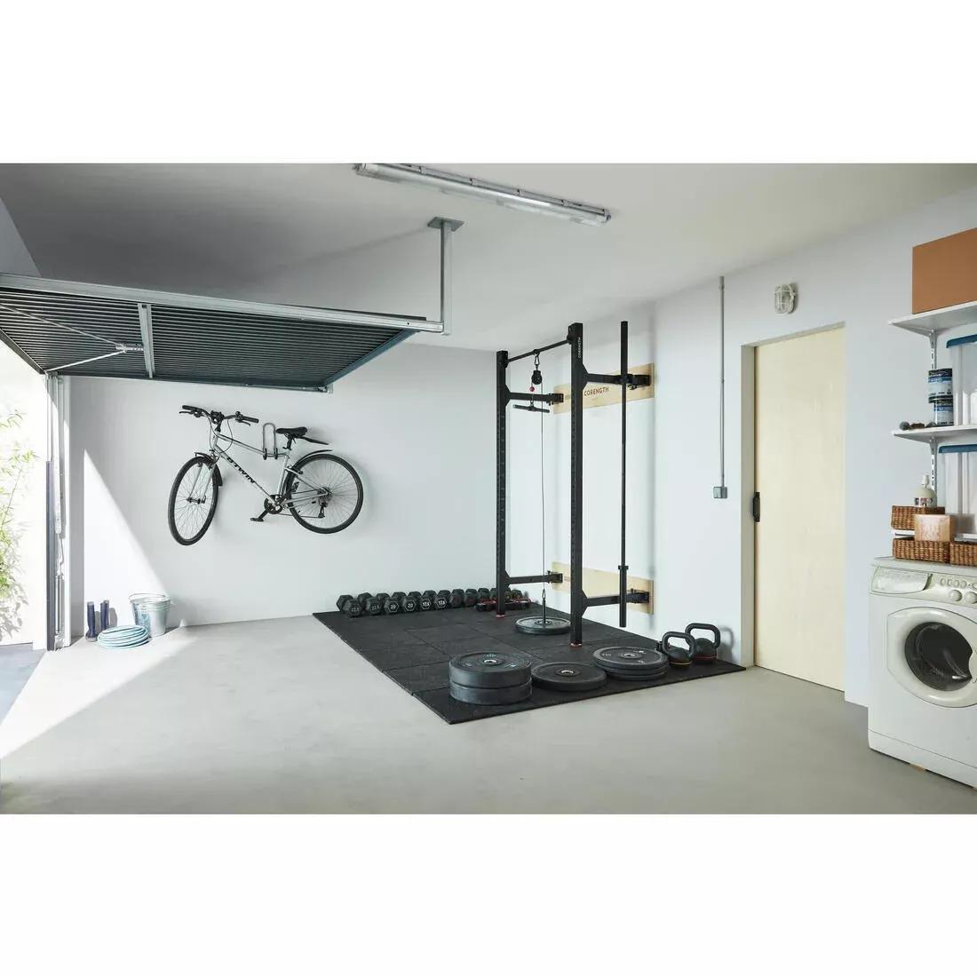 BLACK Foldable Weight Training Wall Rack, 5401_000, large image number 5