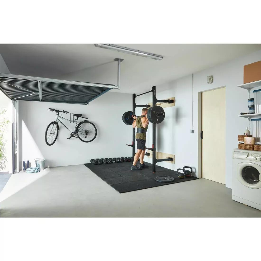 BLACK Foldable Weight Training Wall Rack, 5401_000, large image number 10