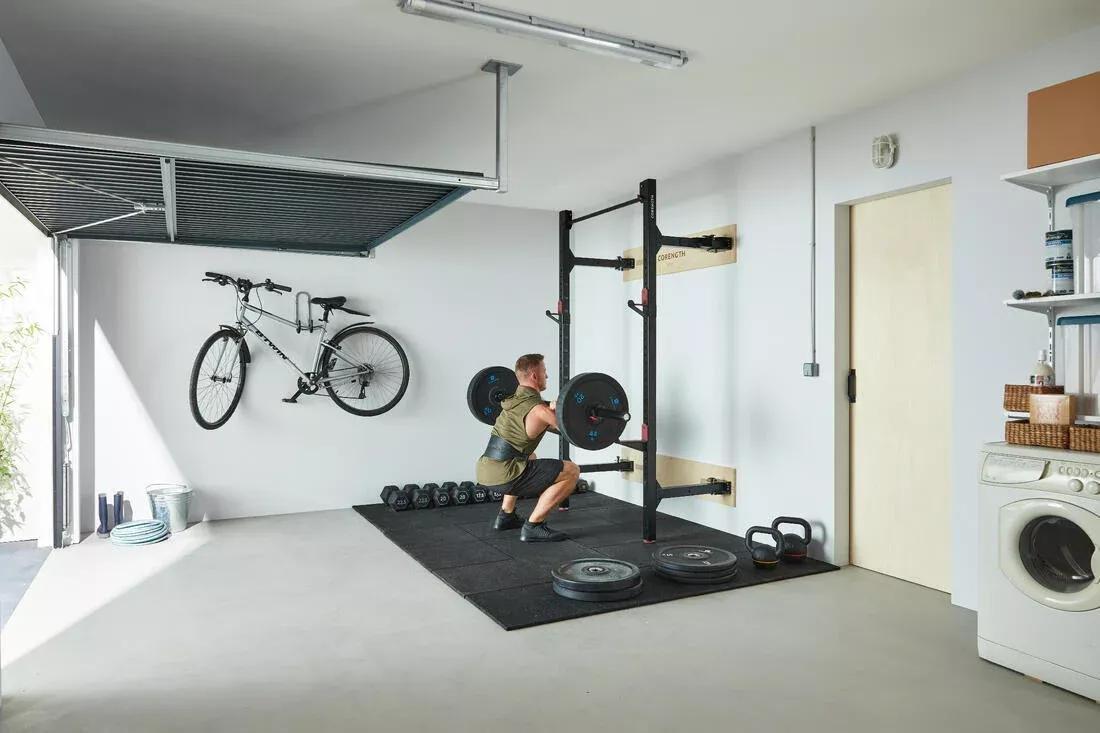 BLACK Foldable Weight Training Wall Rack, 5401_000, large image number 11