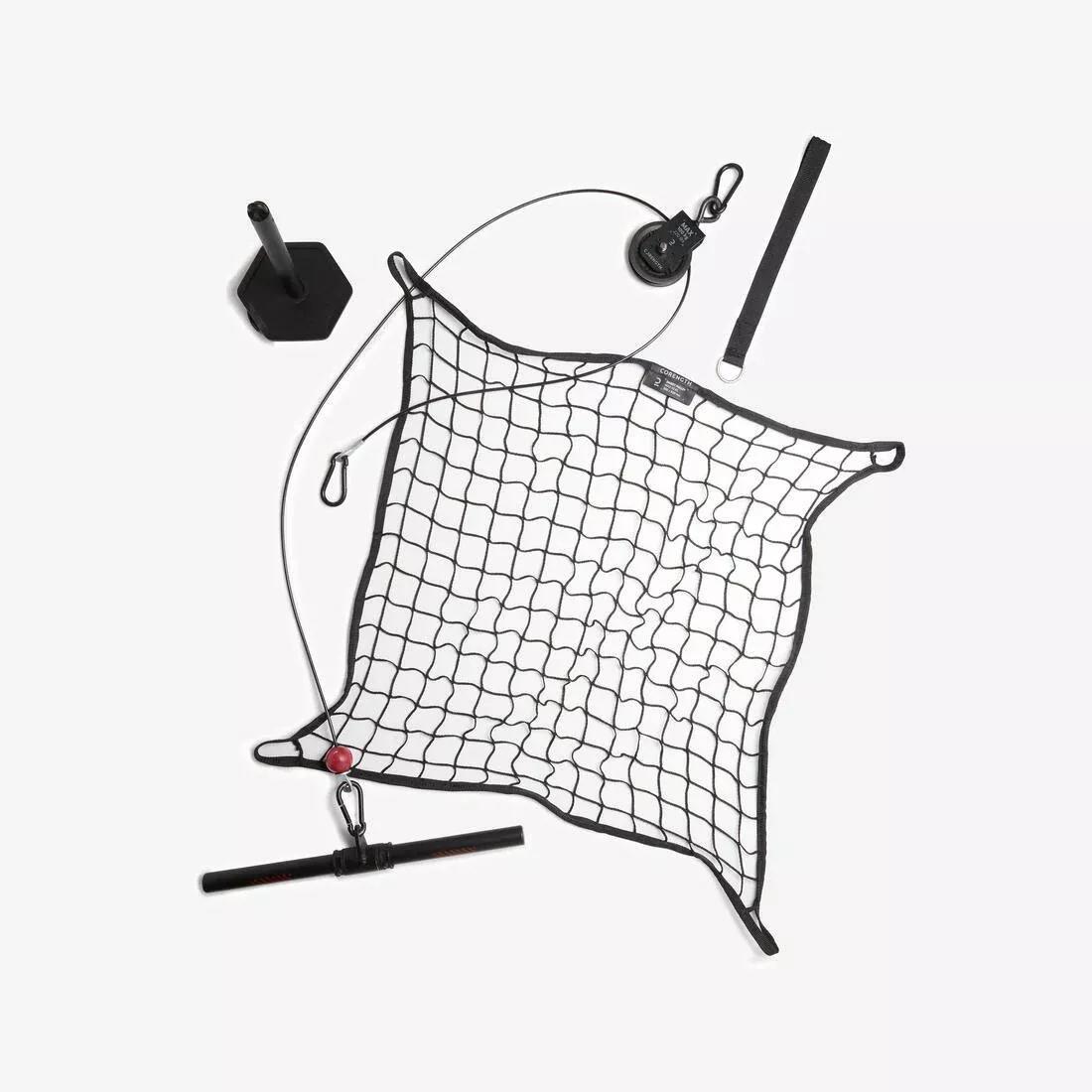 Weight Training Pulley Station With Pull Bar Weights Holder And Net, , medium