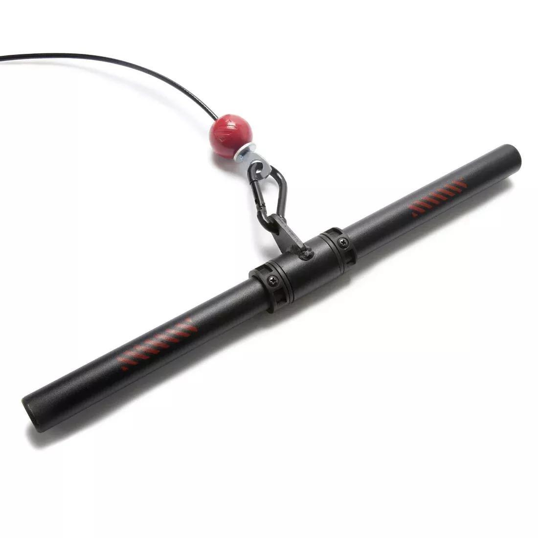 Weight Training Pulley Station With Pull Bar Weights Holder And Net, No Color, large image number 4