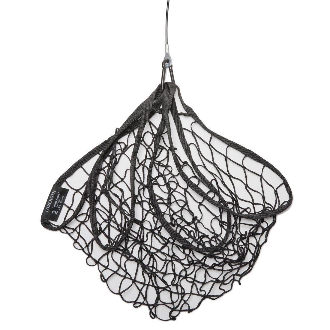 Weight Training Pulley Station With Pull Bar Weights Holder And Net, No Color, large image number 7