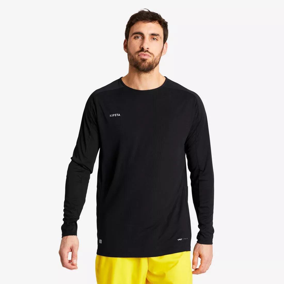 BLACK Long-Sleeved Football Shirt Viralto Club, No Color, medium