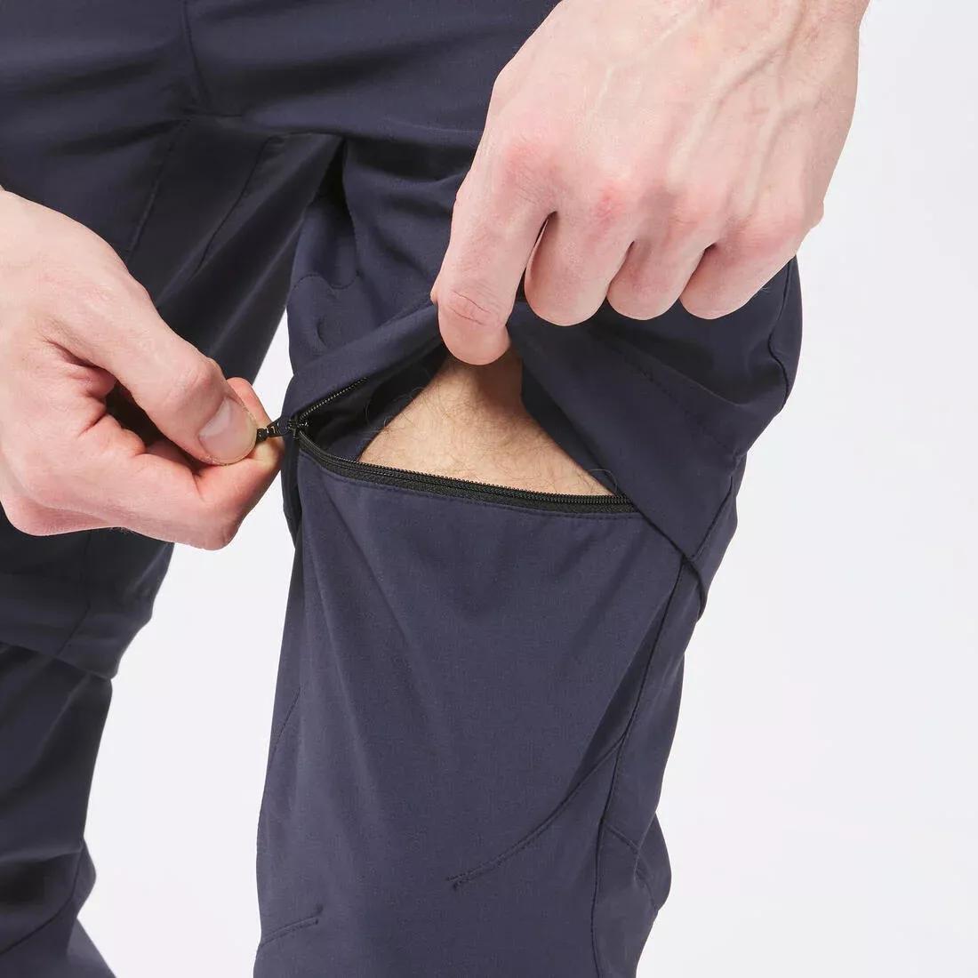 Mens Modular Hiking Trousers - Mh150, Navy, , large image number 4