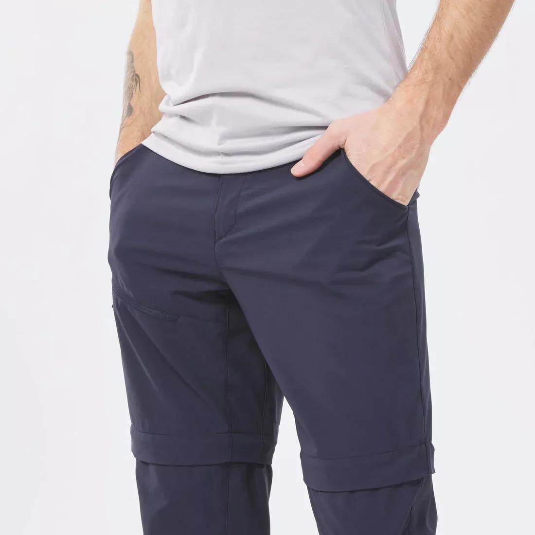 QUECHUA - Mens Modular Hiking Trousers - Mh150, Navy