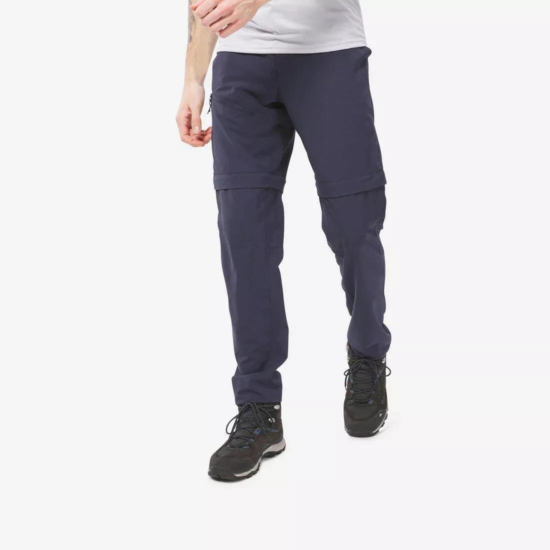 QUECHUA - Mens Modular Hiking Trousers - Mh150, Navy