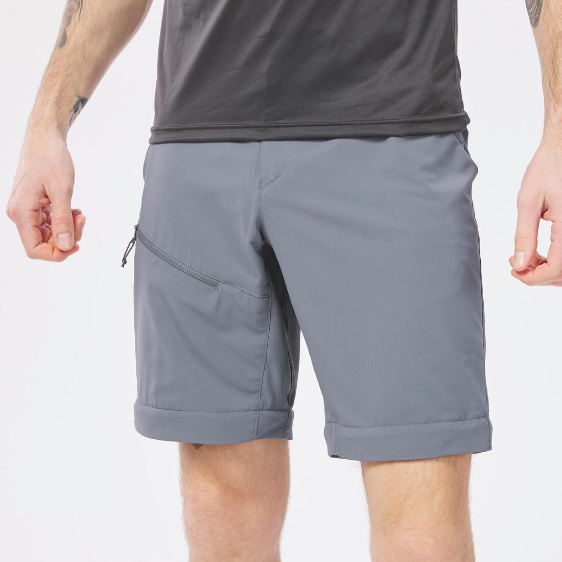 Mens Modular Hiking Trousers - Mh150, Grey, , large image number 4