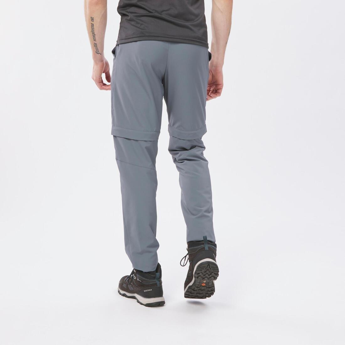 Mens Modular Hiking Trousers - Mh150, Grey, , large image number 6