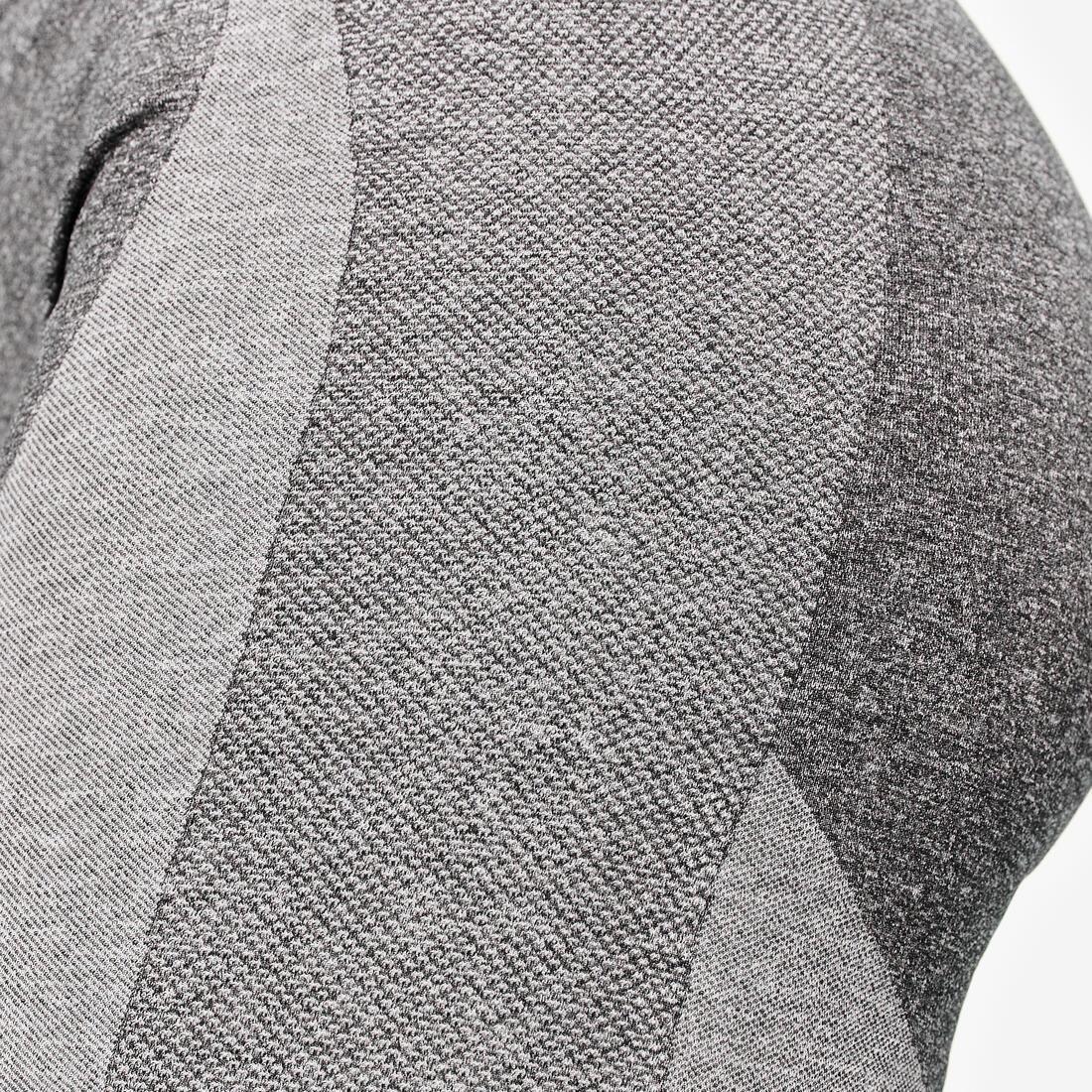 Women High-Waisted Seamless Fitness Cycling Shorts, Grey, 5401_000, medium