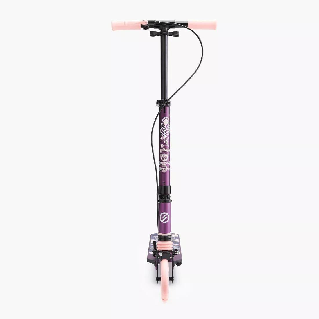 Kids Unisex Scooter With Handlebar Brake And Suspension - Mid 5, Grey, No Color, large image number 9