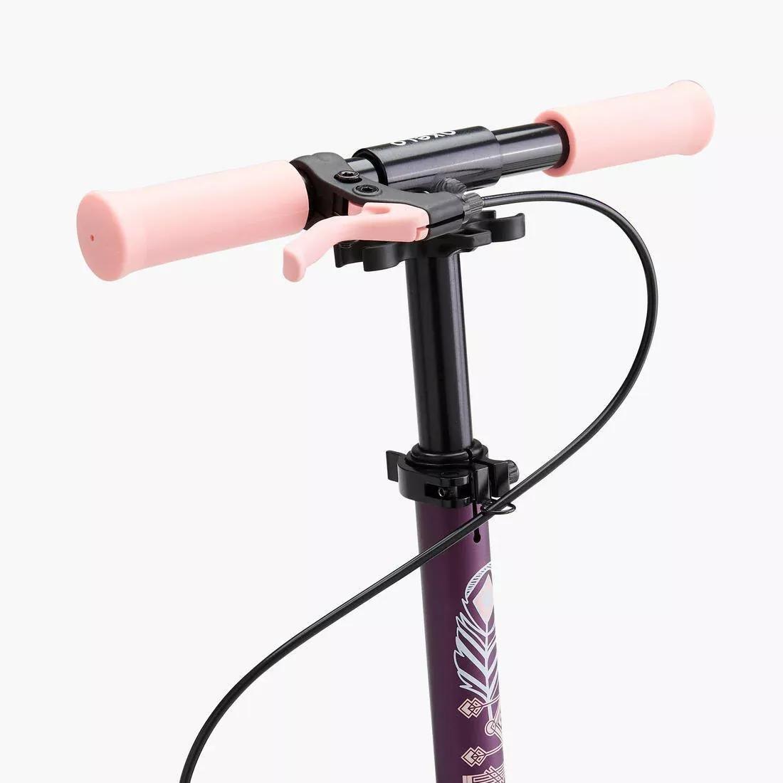 Kids Unisex Scooter With Handlebar Brake And Suspension - Mid 5, Grey, No Color, large image number 10