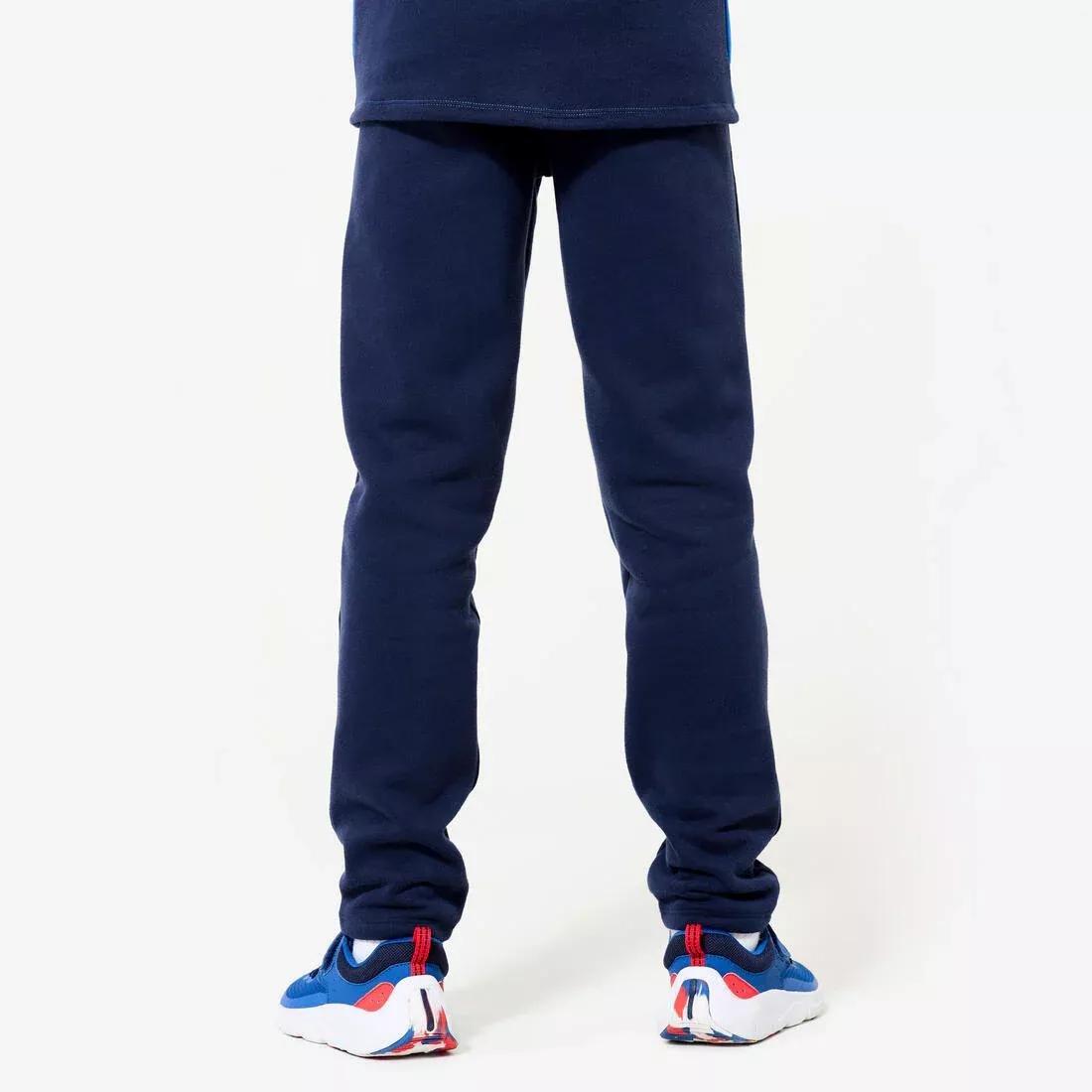 Kids' Warm Zip-Up Tracksuit Warmy, Navy, , medium