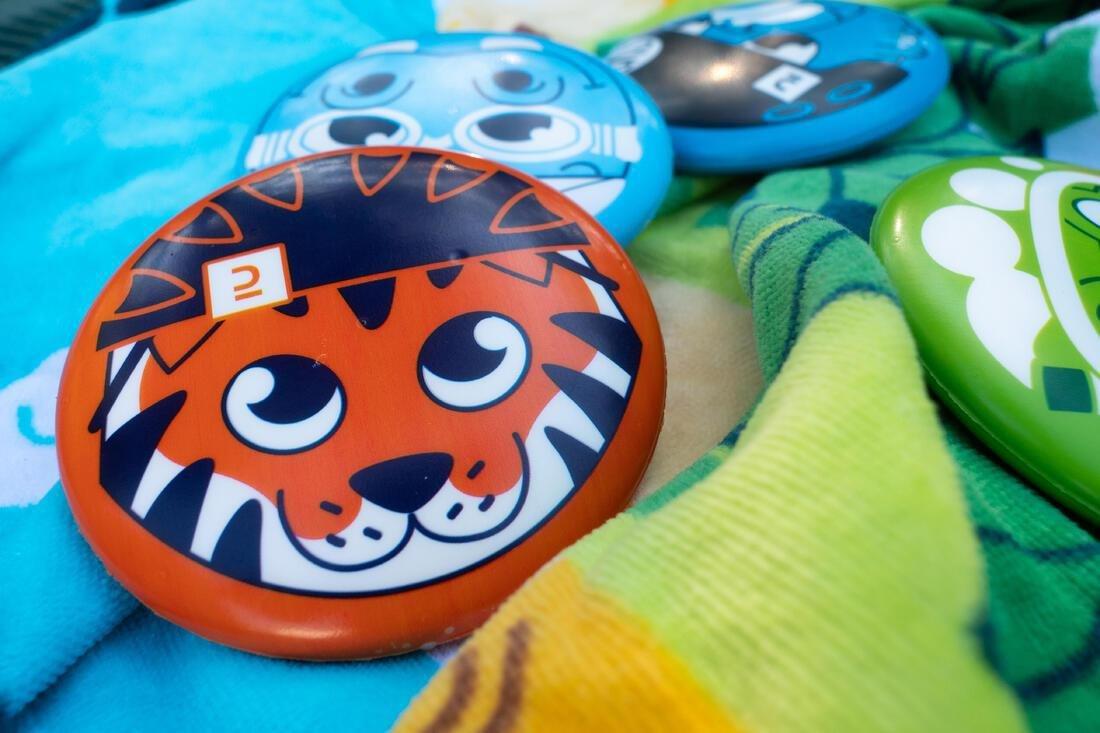 Mini Foam Disk For Throwing Or Skipping On Water, Blue, No Color, large image number 2