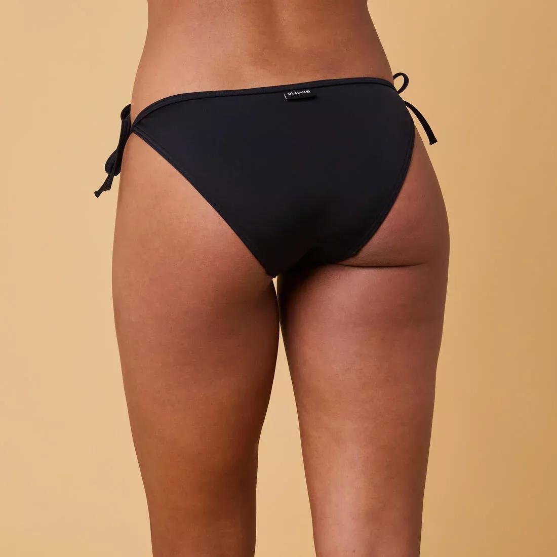 Women Side-Tie Bikini Bottoms - Sofy, Black, No Color, large image number 10