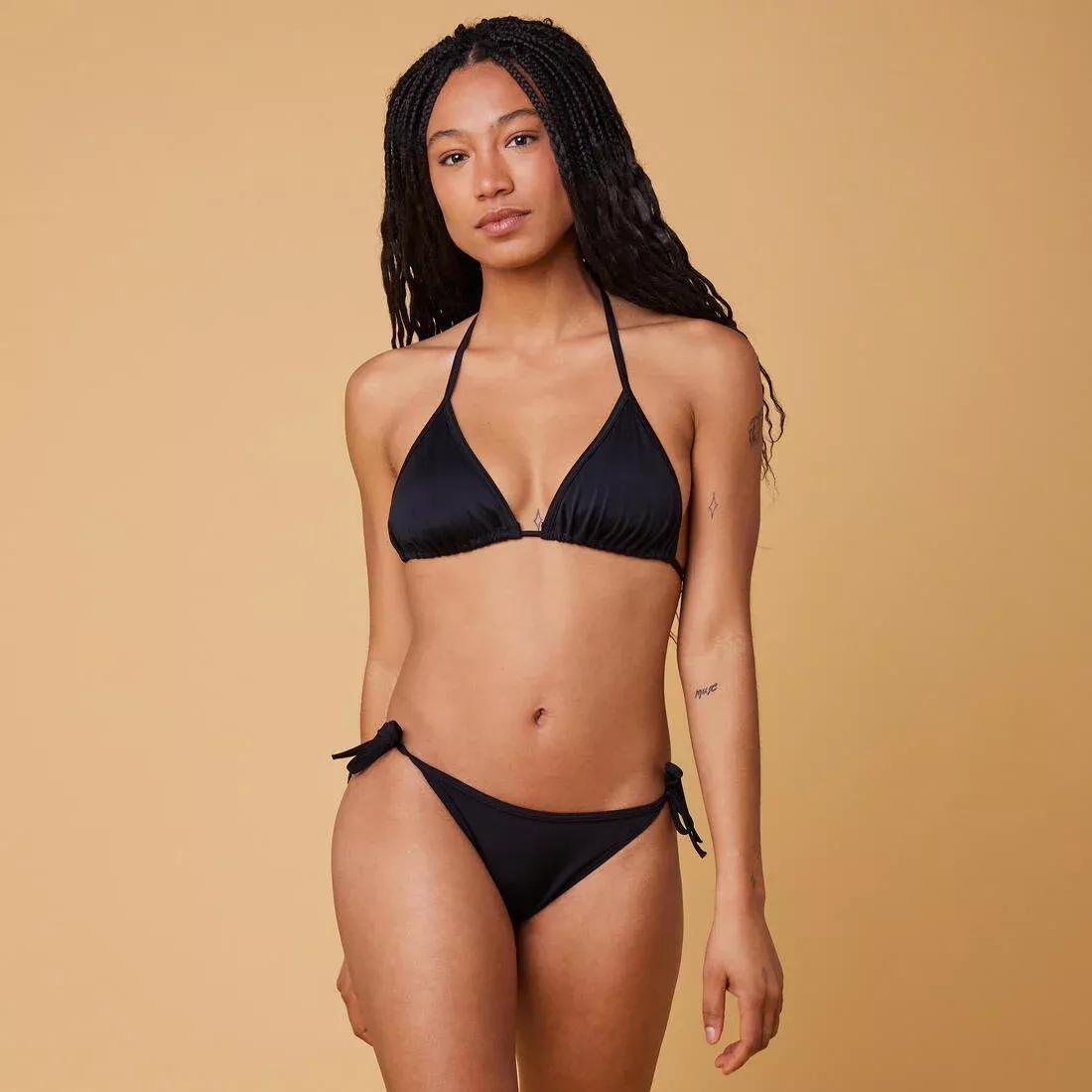 Women Side-Tie Bikini Bottoms - Sofy, Black, No Color, large image number 12