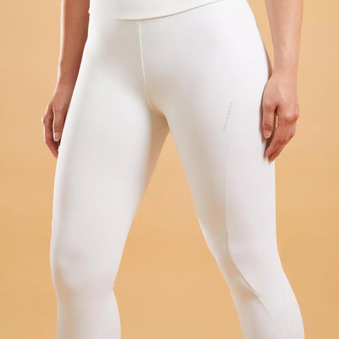Women Fullgrip Horse Riding Competition Jodhpurs - 500, White, No Color, large image number 5