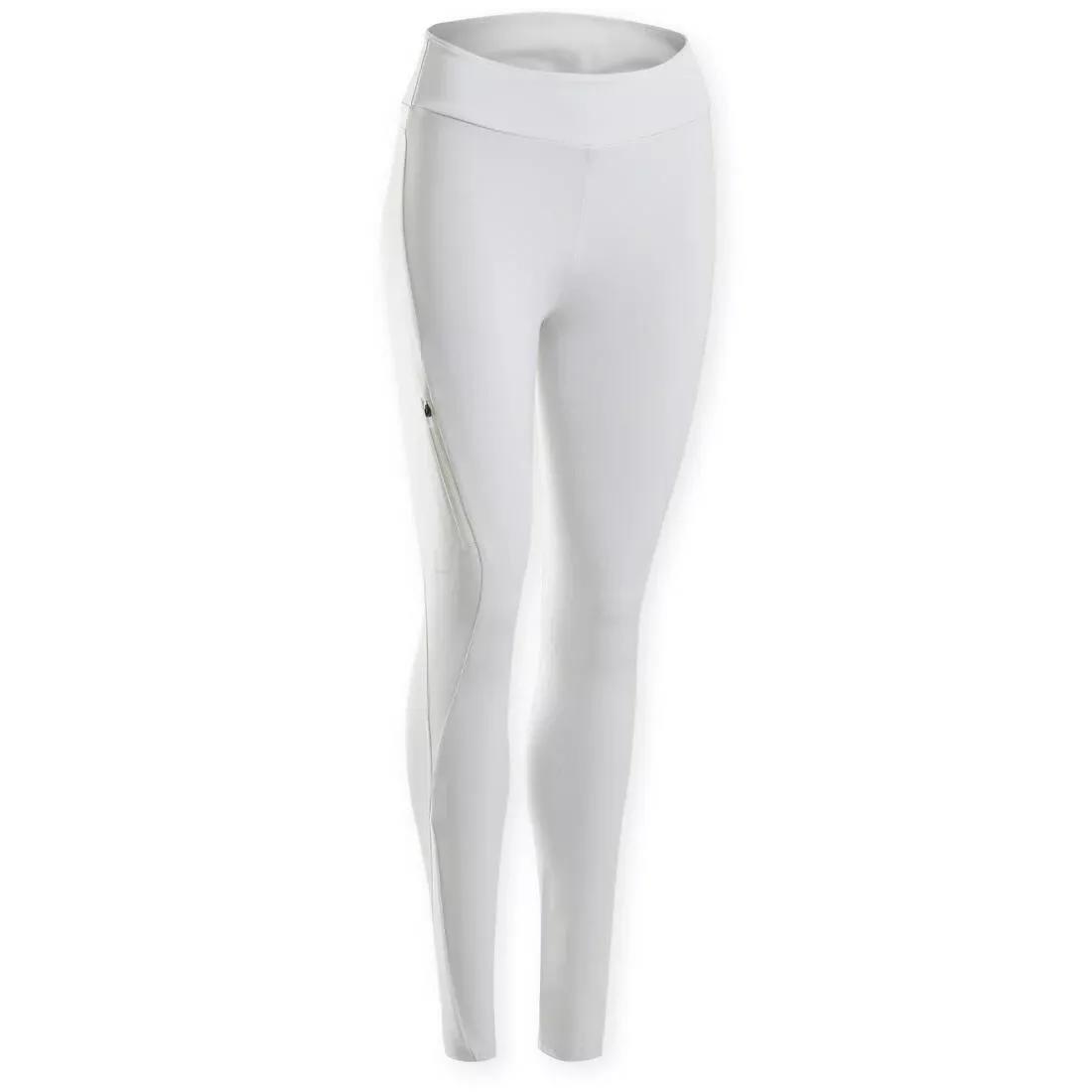 Women Fullgrip Horse Riding Competition Jodhpurs - 500, White, No Color, large image number 13