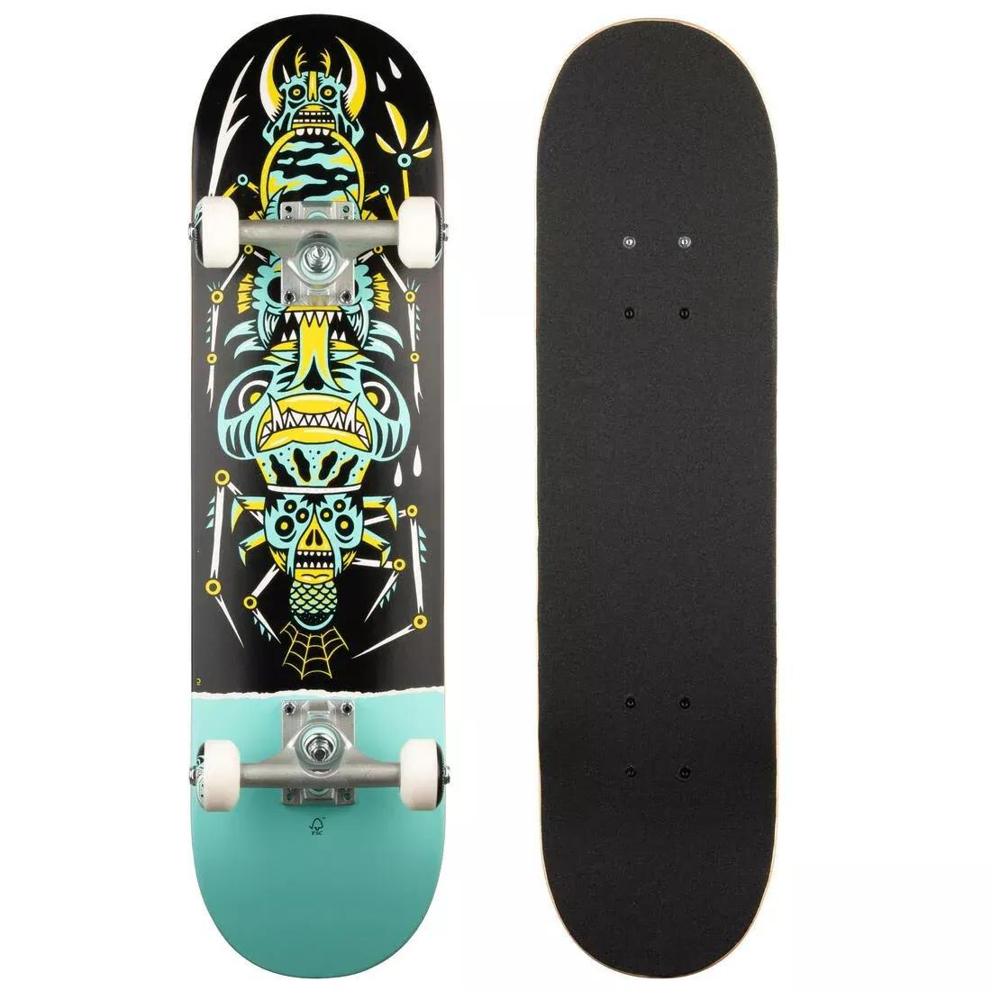 Kids Unisex Skateboard - CP100 Mini, Black, , large image number 0