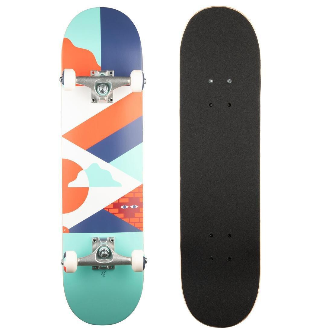 Kids Skateboard Cp100 Mid, Black, No Color, large image number 0
