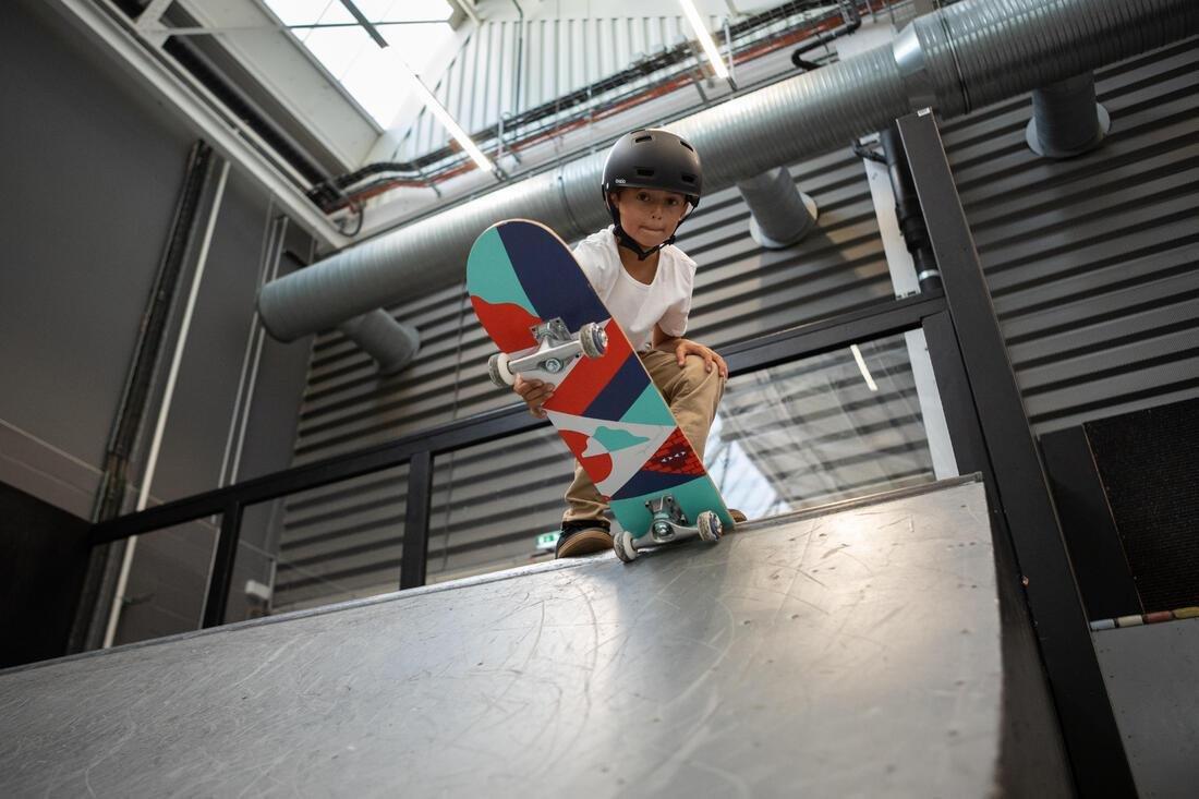 Kids Skateboard Cp100 Mid, Black, No Color, medium