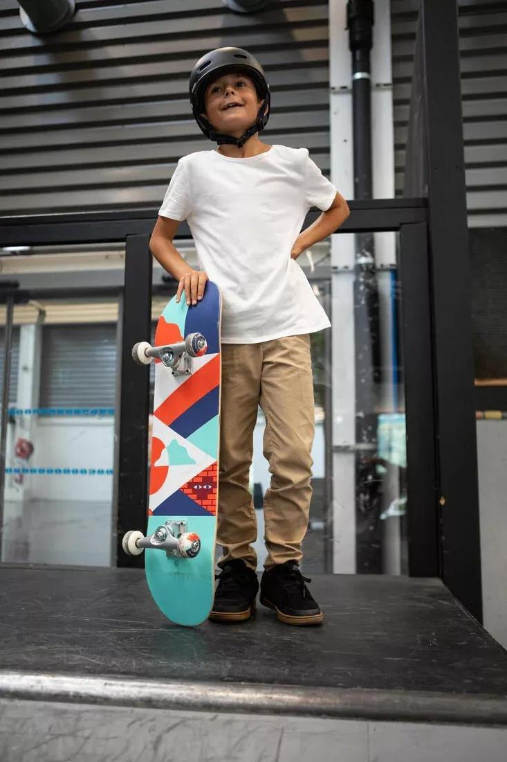 Kids Skateboard Cp100 Mid , Green, No Color, large image number 2