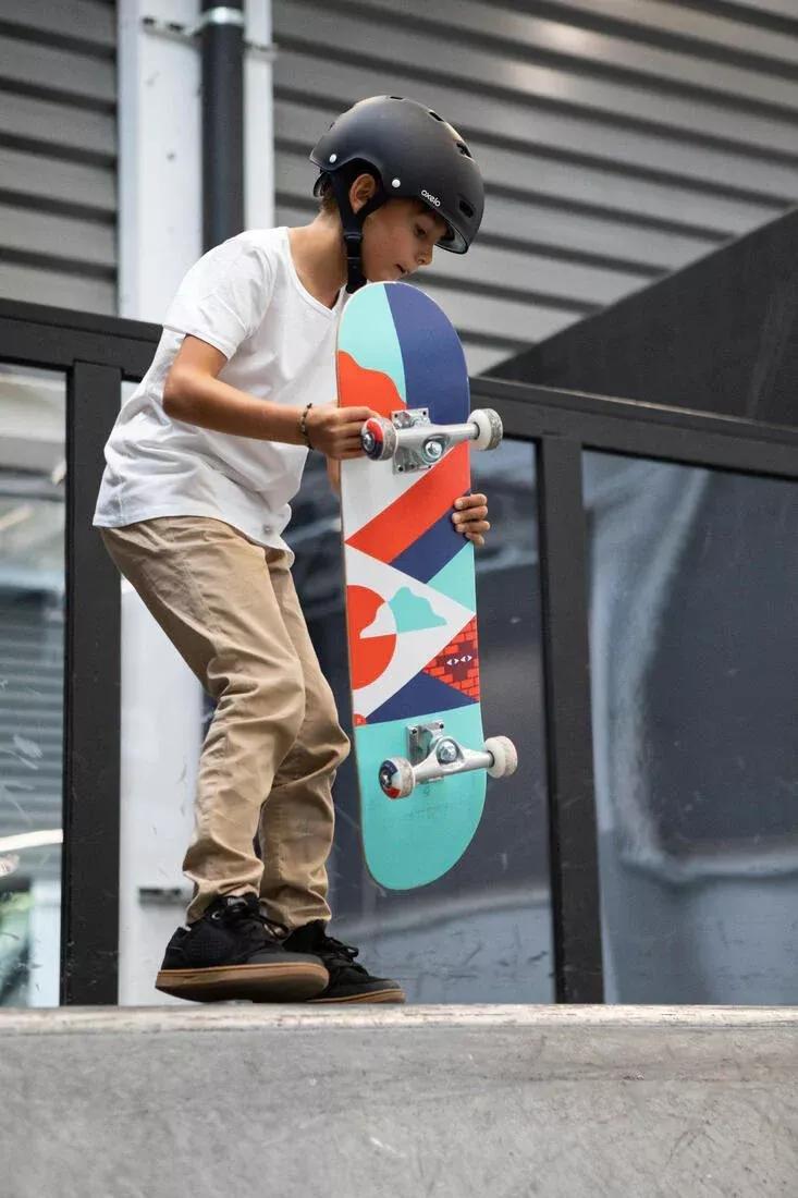 Kids Skateboard Cp100 Mid , Green, No Color, large image number 3
