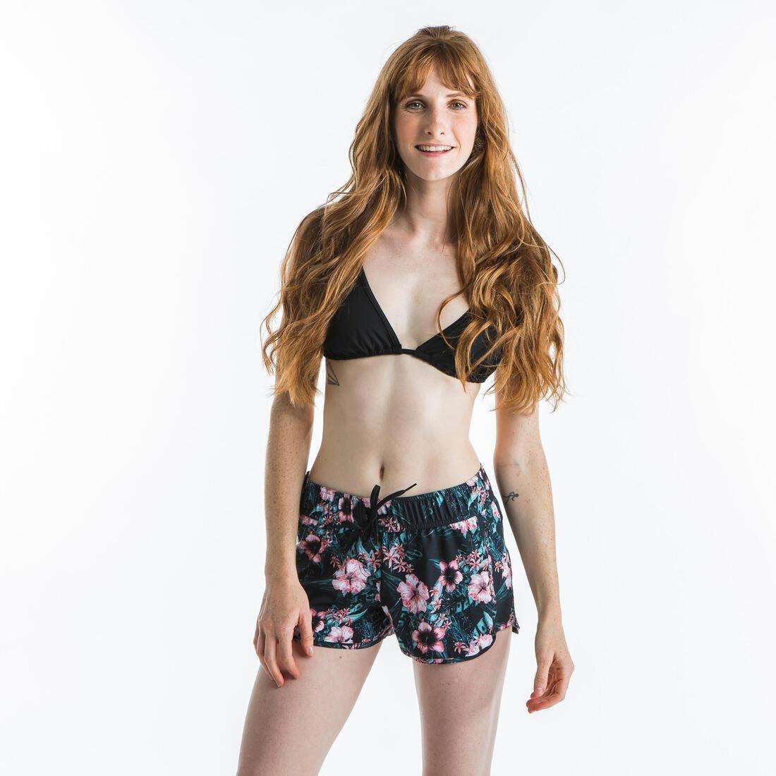 Womens Mae Sliding Triangle Swimsuit Top With Padded Cups, Black, , large image number 6